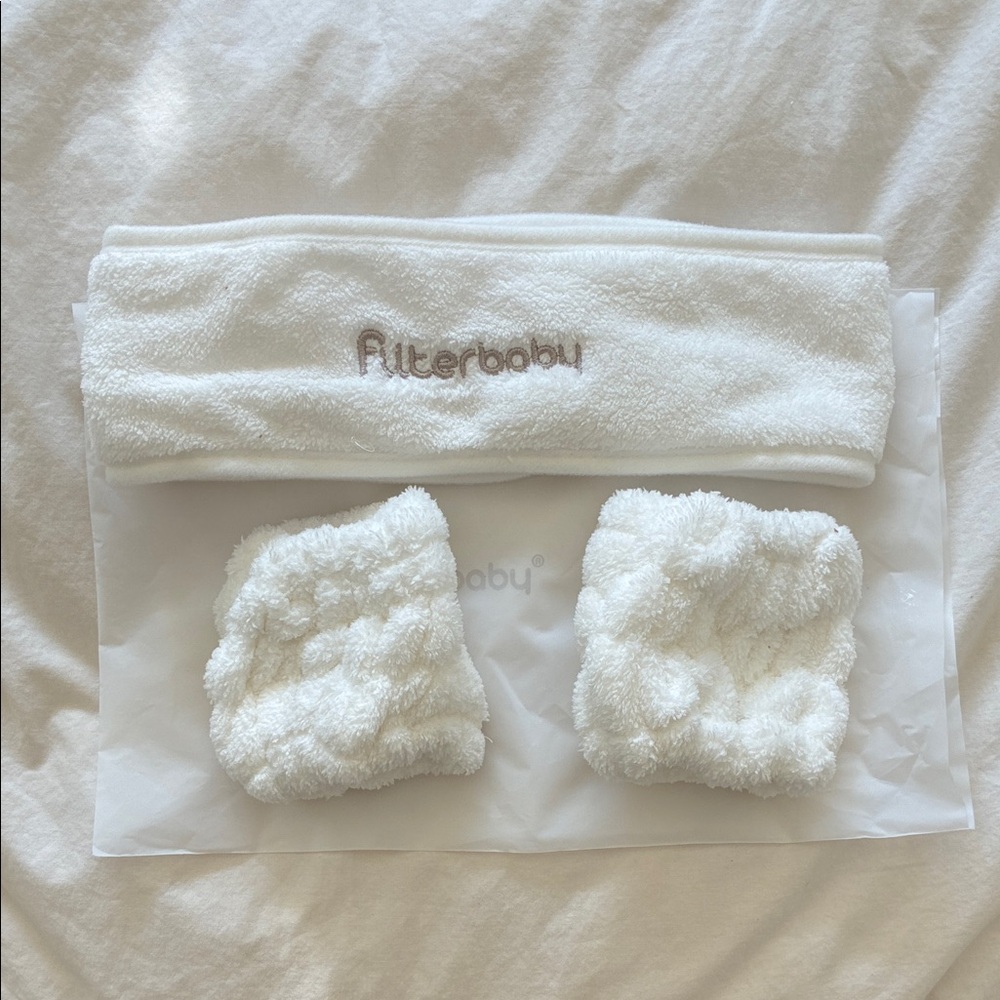 NWOT- Filterbaby headband & wristband set